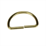 Metal D Ring - Brass 38mm/1.5 Inches (2pcs)