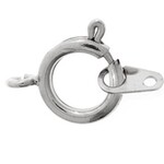 Spring Rings w/ Attachment Nickel 7mm (10pieces)