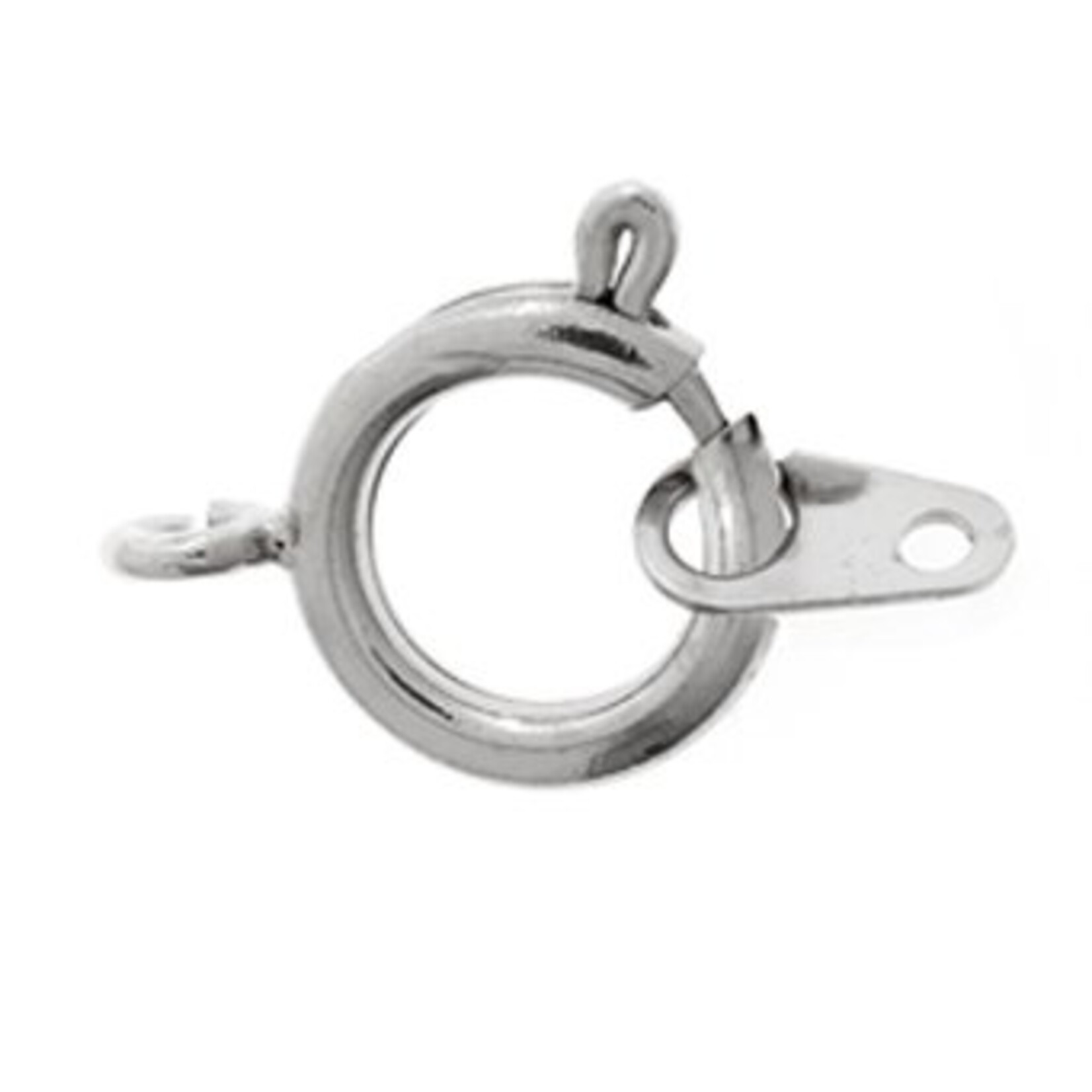 Spring Rings w/ Attachment Nickel 7mm (10pieces)