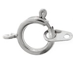 Spring Rings w/ Attachment Nickel 9mm (12pieces)