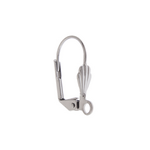 Lever Back Earwire w/Shell Gunmetal (3 pairs)