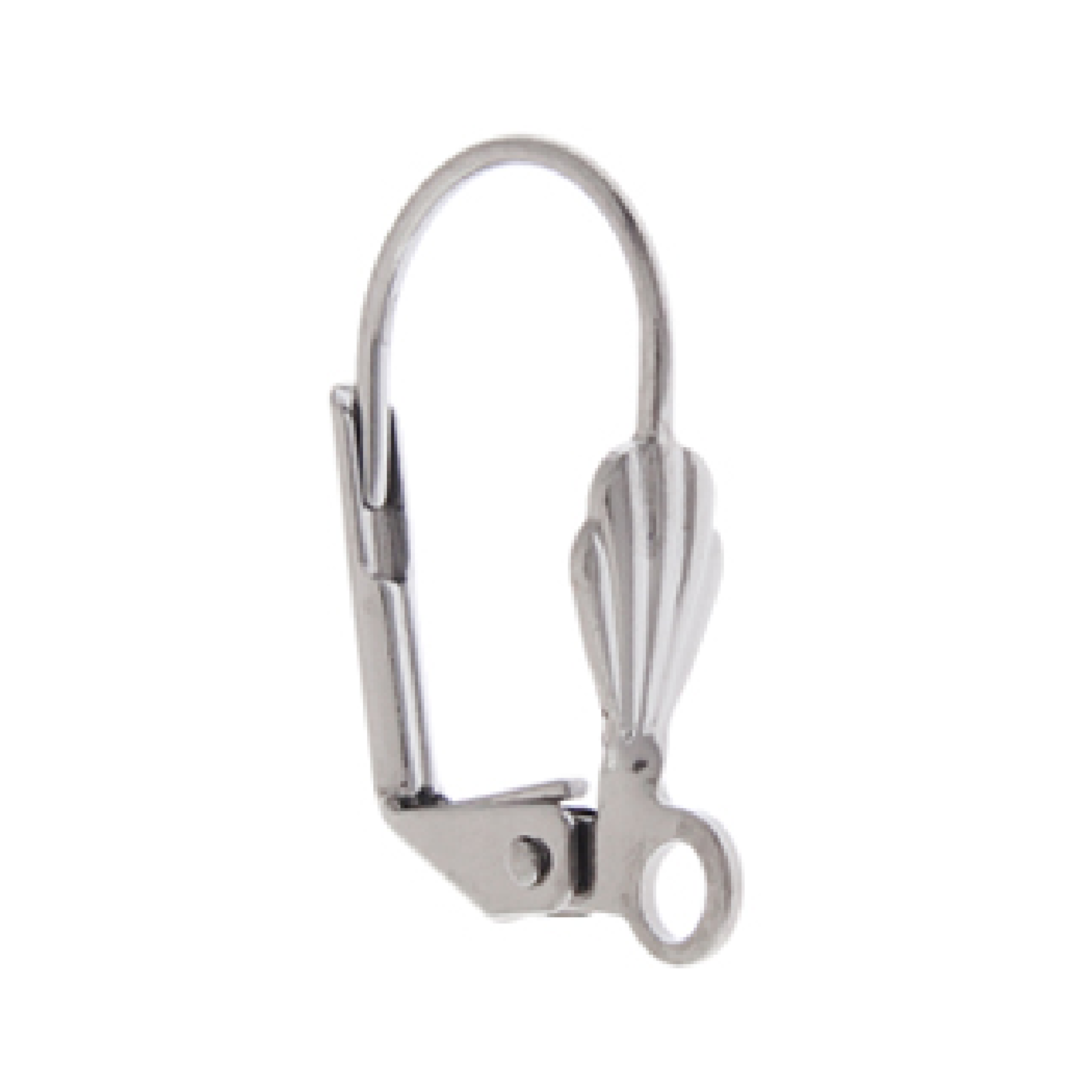 Lever Back Earwire w/Shell Gunmetal (3 pairs)