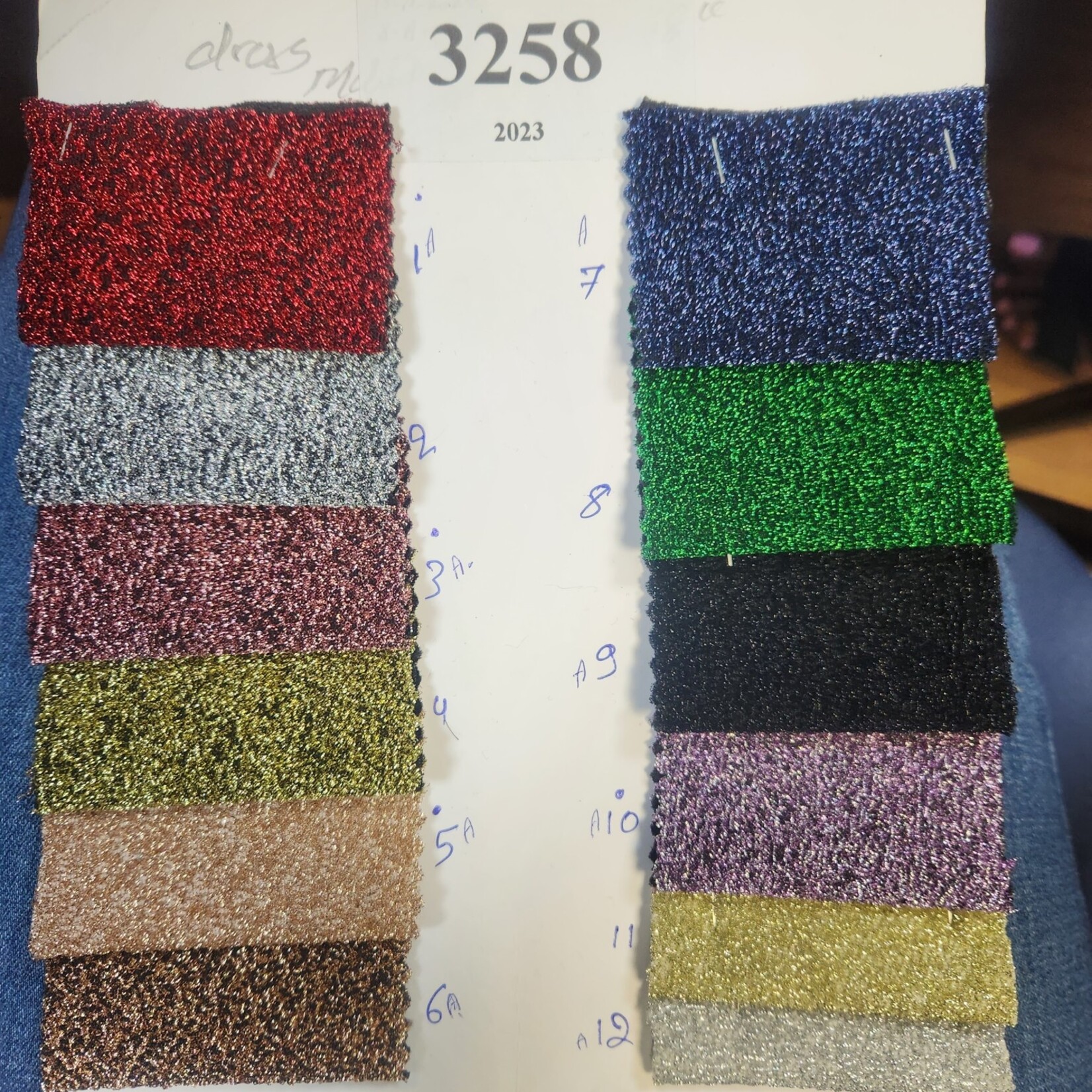Shiny Boucle Black Lame Fabric - Nude (#5)