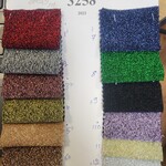 Shiny Boucle White Lame Fabric - Silver (#12)