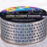 Honeycomb Ribbon 1 5/8" Silver