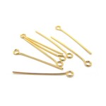 Eye Pins (500pcs) Brass 1 Inch 22ga(0.25)