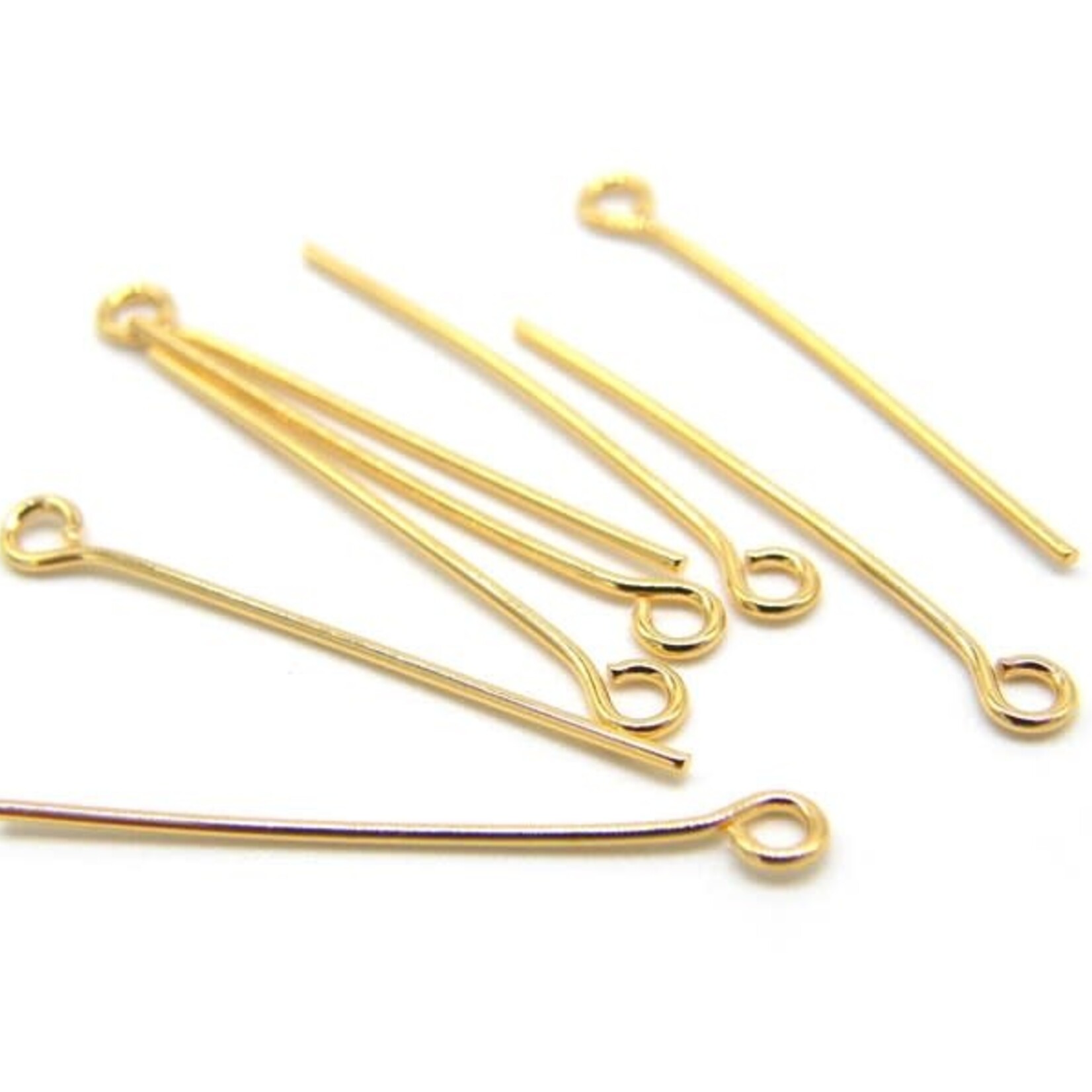 Eye Pins (500pcs) Brass 1 Inch 22ga(0.25)