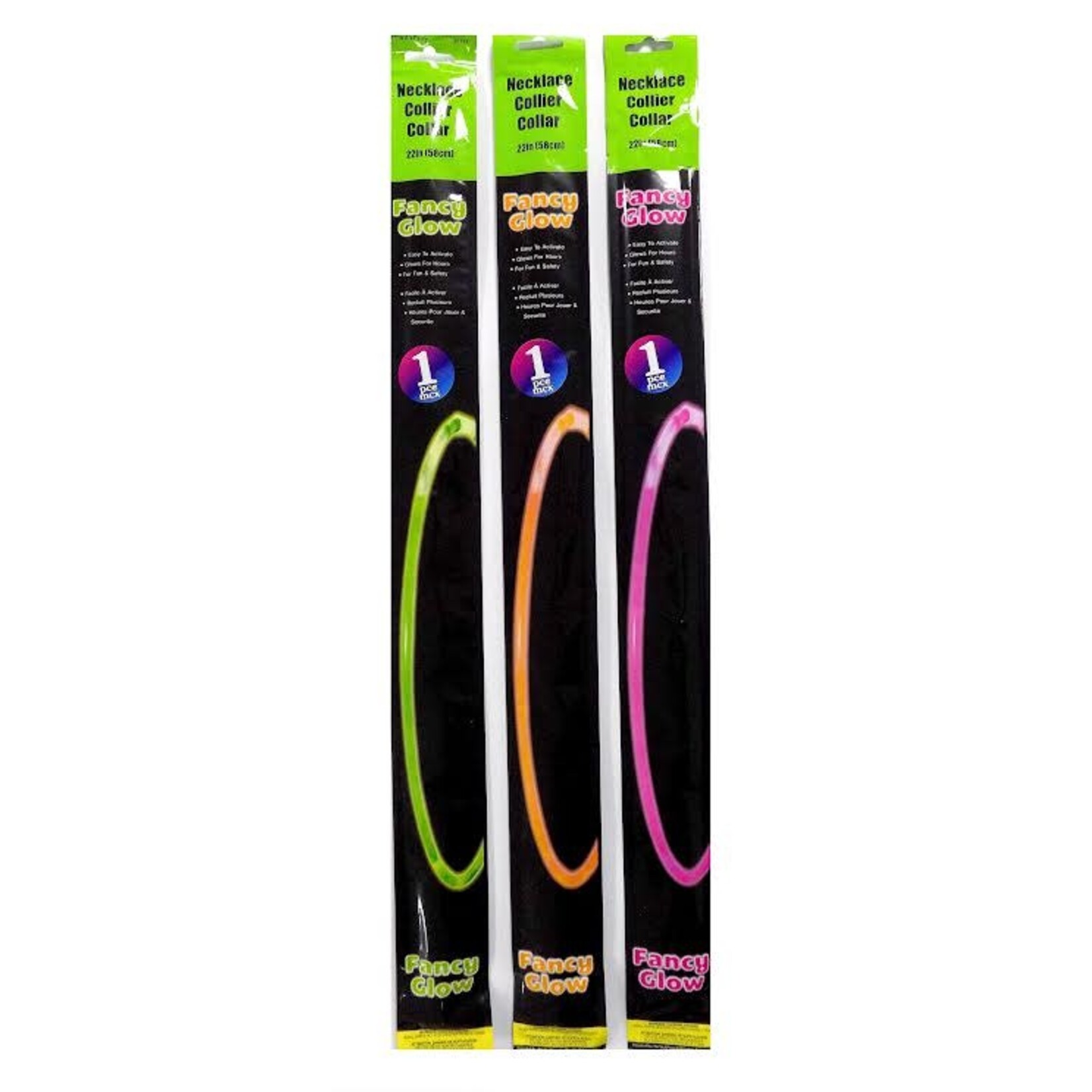 22" Glow Necklaces, Asst Colors