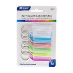 Key Tags with Holder & Label Window