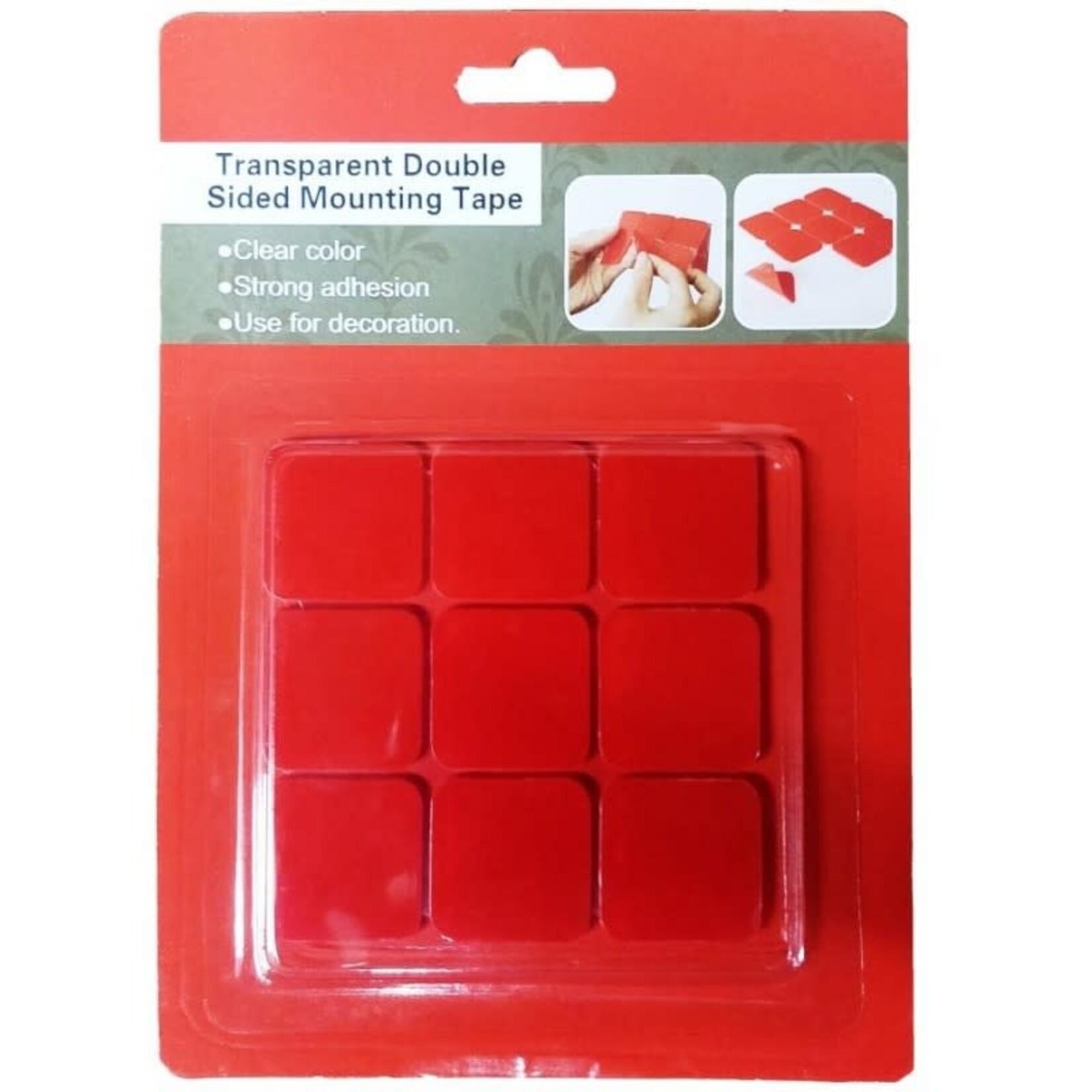Transparent Double Sided Mounting Tape Squares
