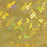 Dot Hologram Nylon Spandex - Gold