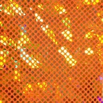 Dot Hologram Nylon Spandex - Orange