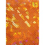 Dot Hologram Nylon Spandex - Orange