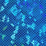 Dot Hologram Nylon Spandex - Turquoise