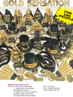Sensation Party Kit for 100 People - Gold