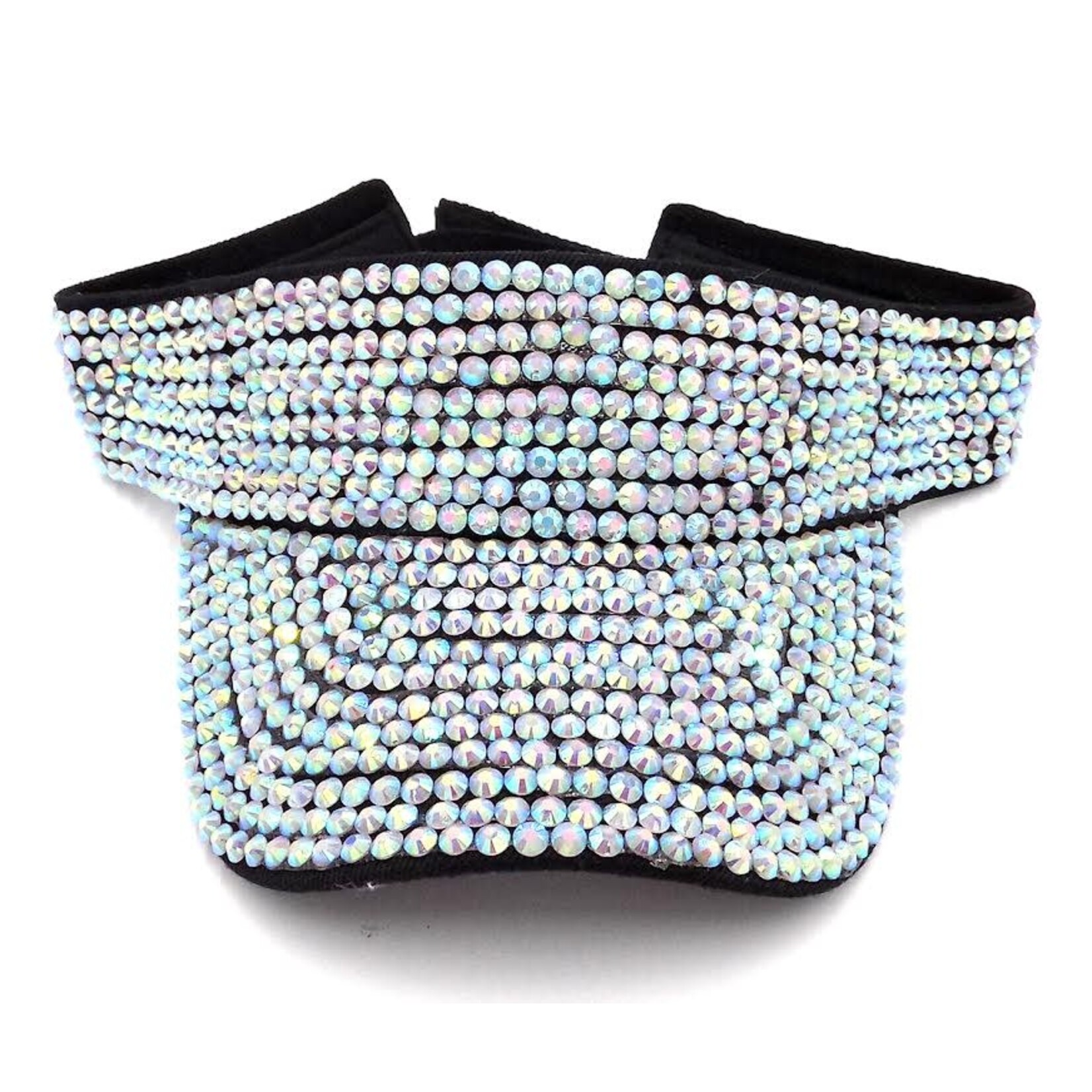 Rhinestone Visors - Iridescent/Black