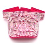 Rhinestone Visors - Pink