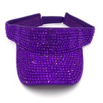 Rhinestone Visors - Purple/Purple