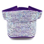 Rhinestone Visors - Purple