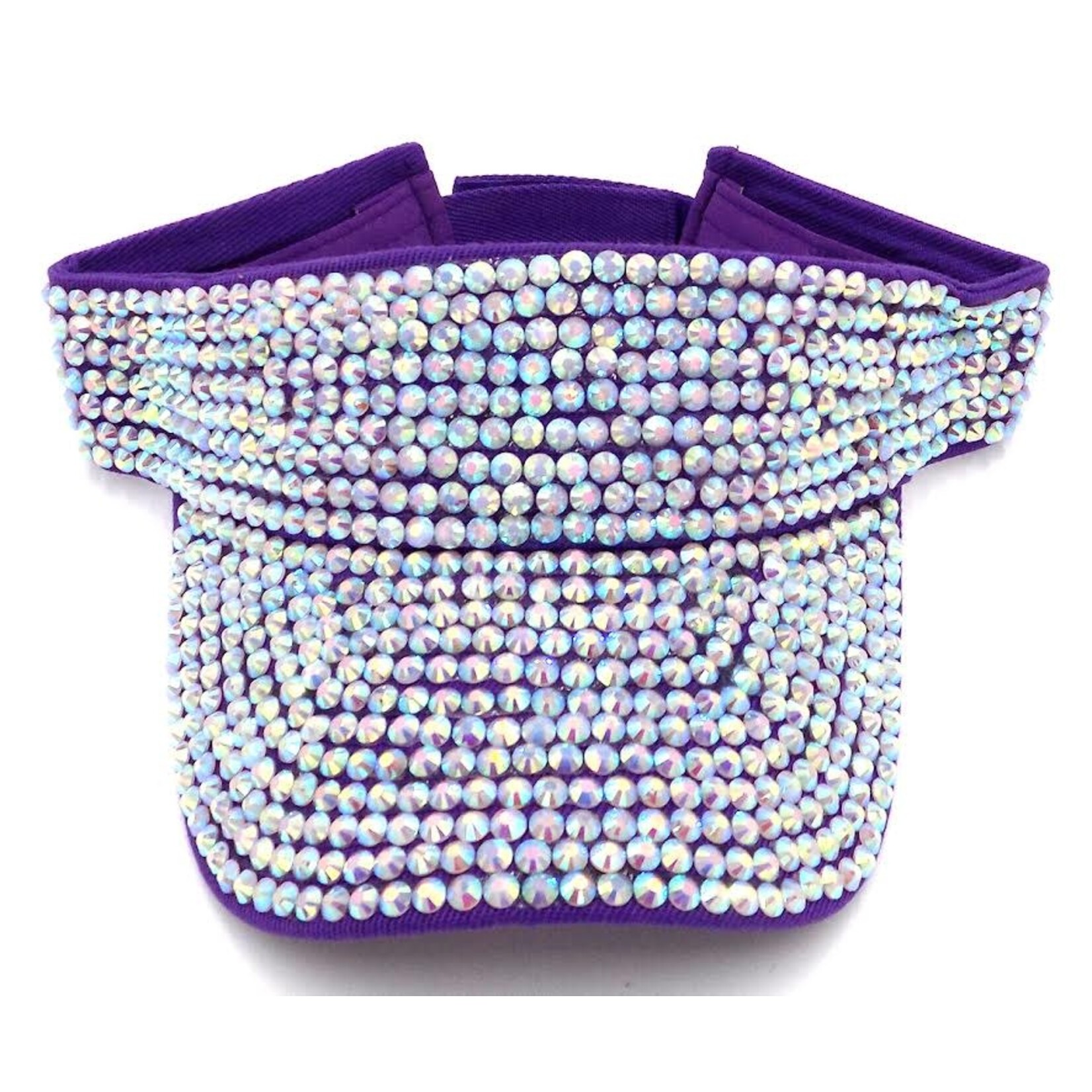 Rhinestone Visors - Purple