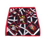 Bandana Patterned Skull With Pink and Yellow Lady