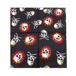 Bandana Patterned  Skull With Flames