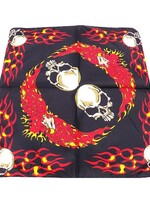 Bandana Patterned Skull with Phoenix