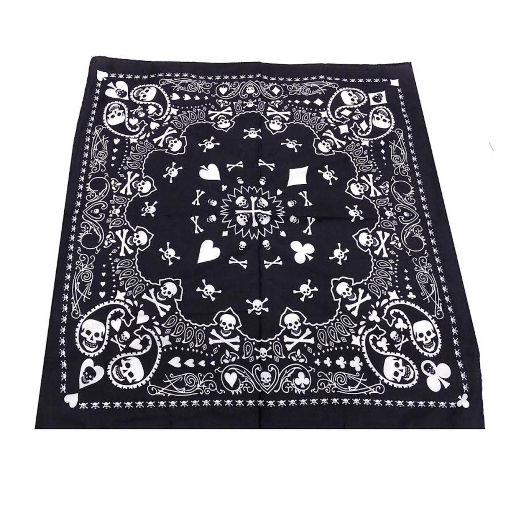 Bandana Patterned Skull with All Fours
