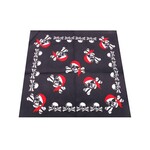 Bandana Patterned Red Eyepatch Skull