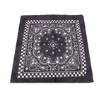 Bandana Patterned Checkered Skull