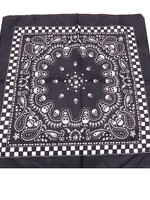 Bandana Patterned Checkered Skull