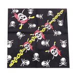 Bandana Patterned Skull with Chain Link