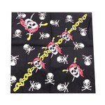 Bandana Patterned Skull with Chain Link