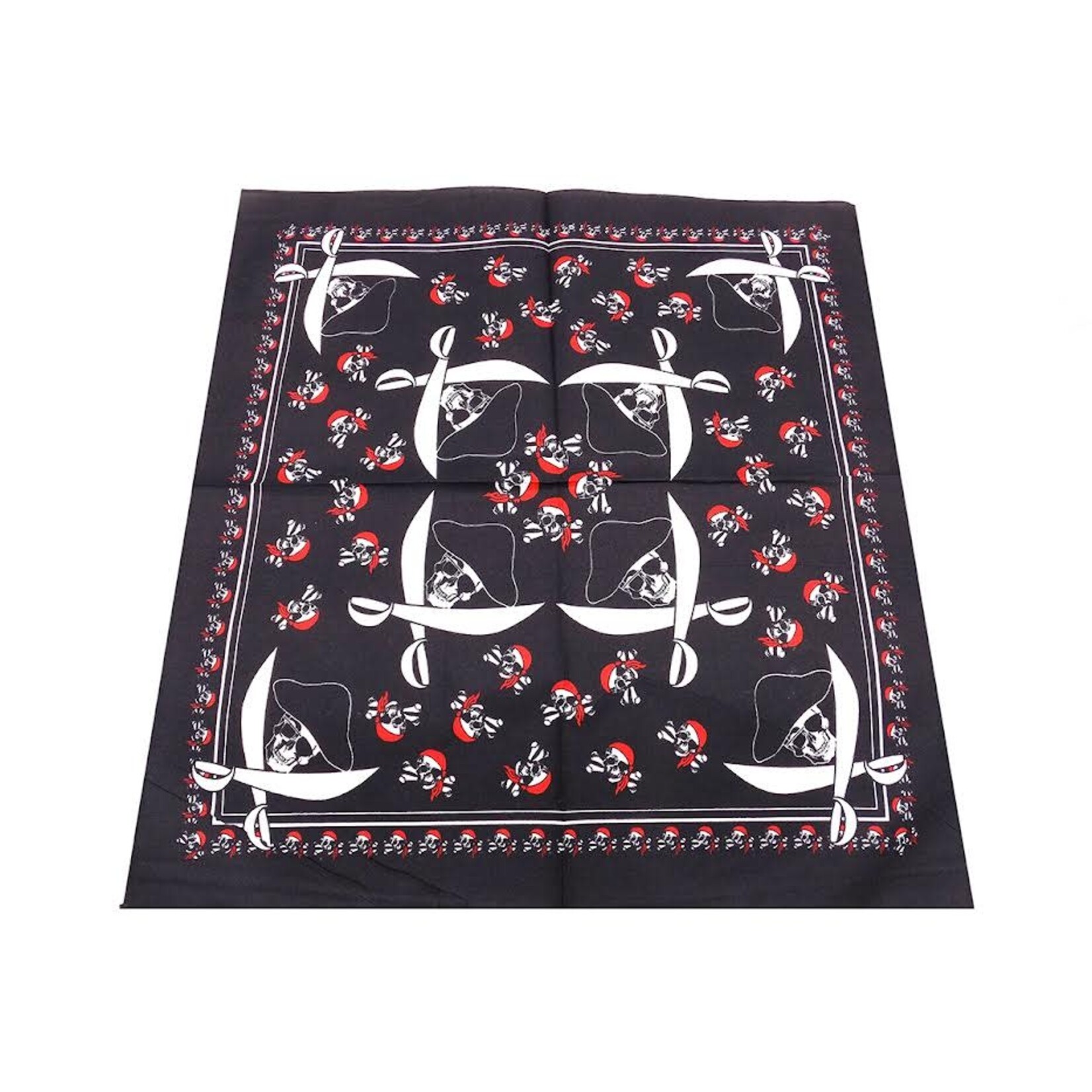 Bandana Patterned Skull with Swords