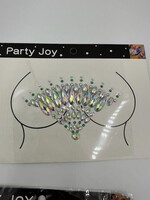 Decorative Body Rhinestone - Crystal AB & Emerald Green