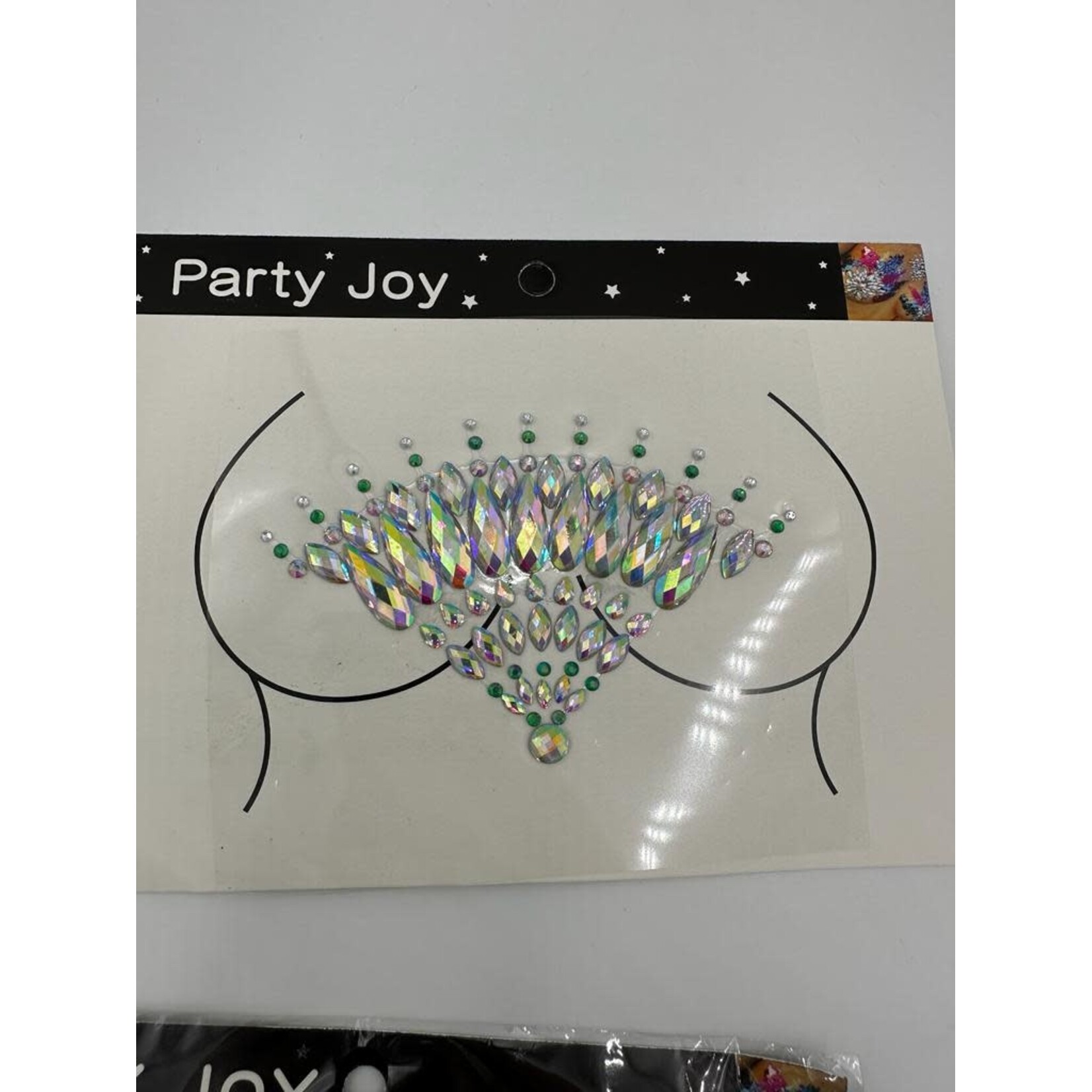 Decorative Body Rhinestone - Crystal AB & Emerald Green