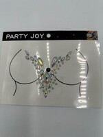 Decorative Body Rhinestone V Shape - Crystal AB