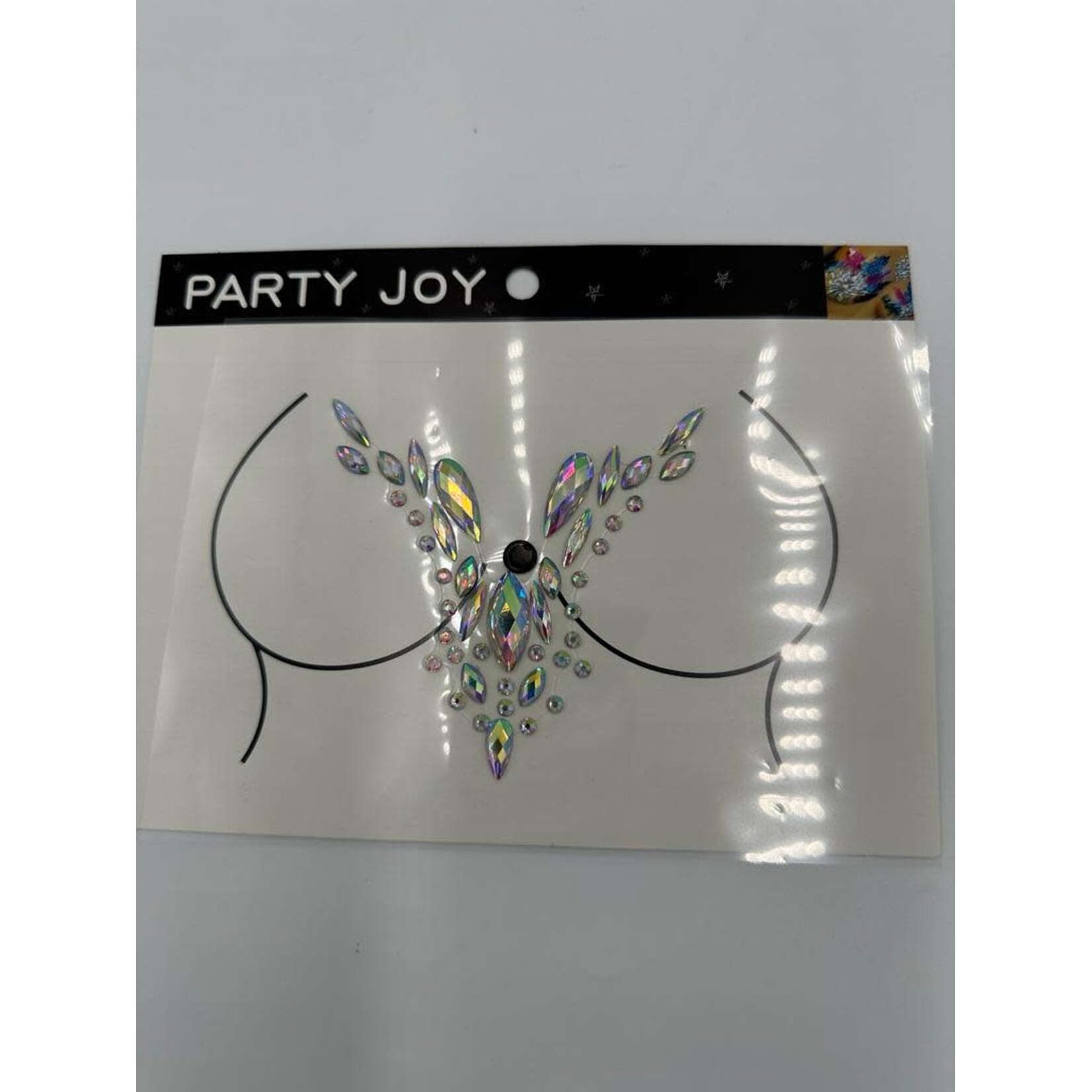 Decorative Body Rhinestone V Shape - Crystal AB