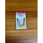 Glass Faceted Beads Card 6mm Bicone