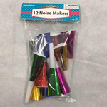 Foil Mini Horns 12ct - Assorted