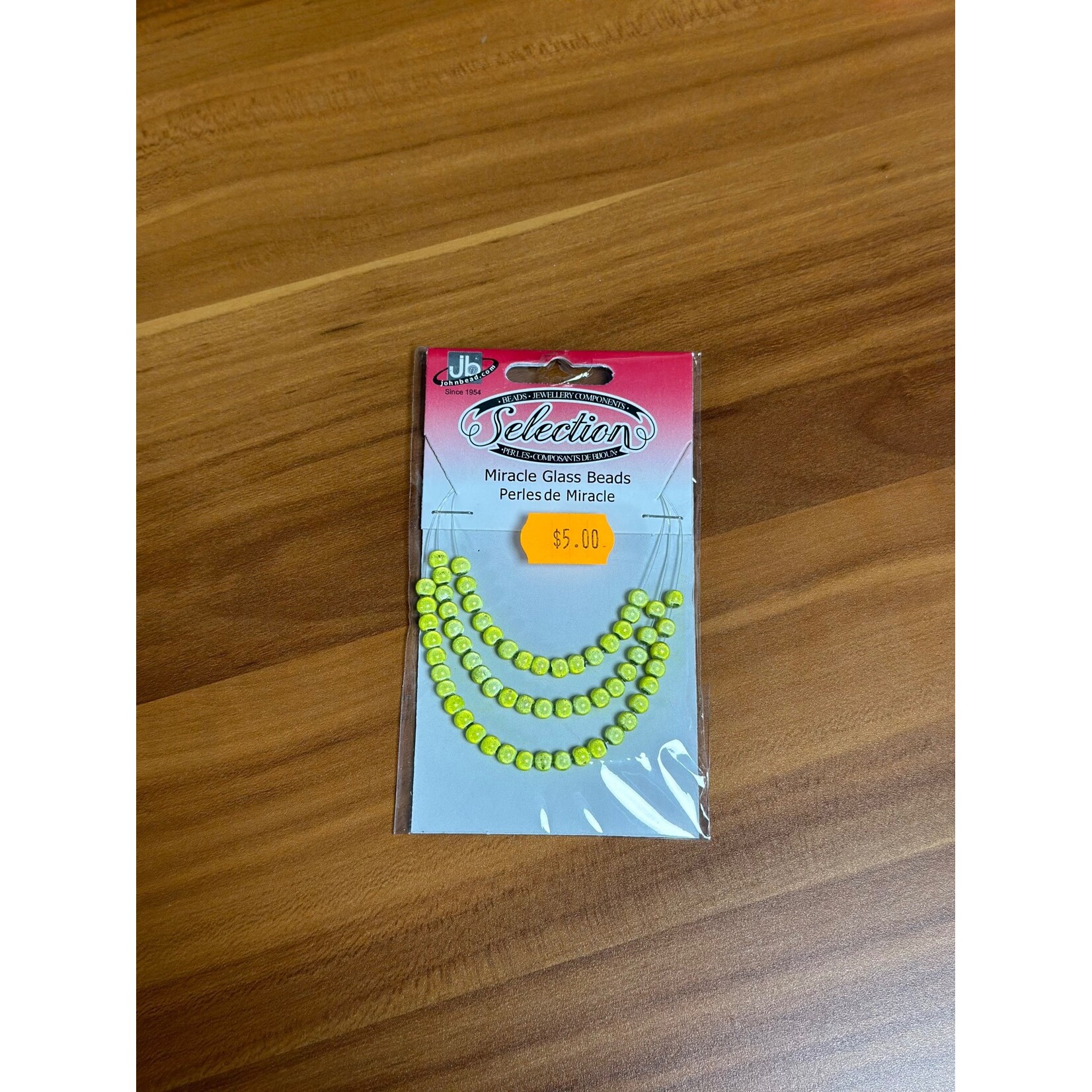 Miracle Glass Beads (1 card) 4mm