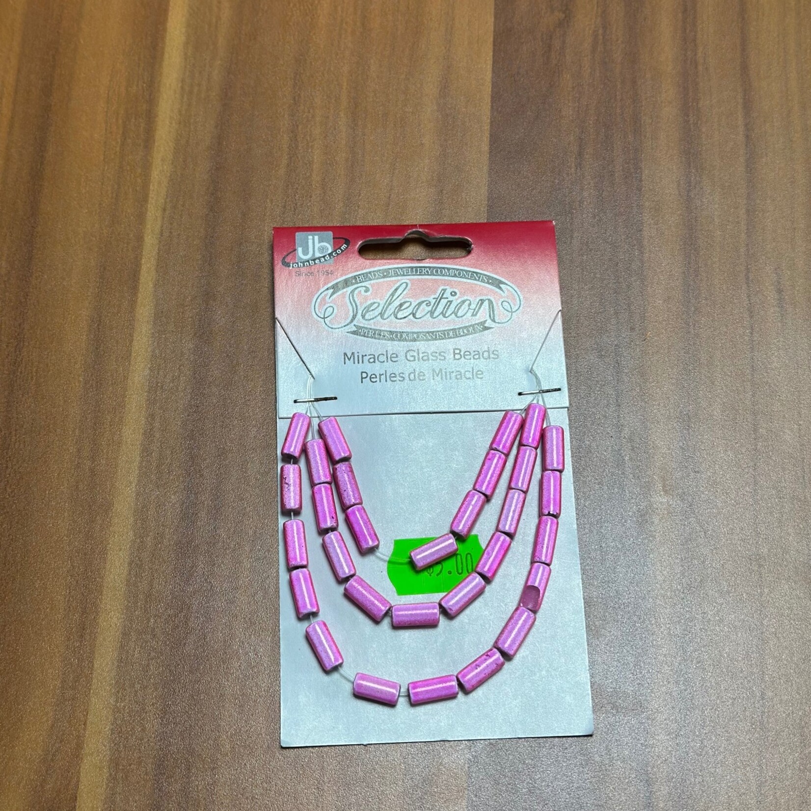 Miracle Glass Beads (1 card) 4x10mm