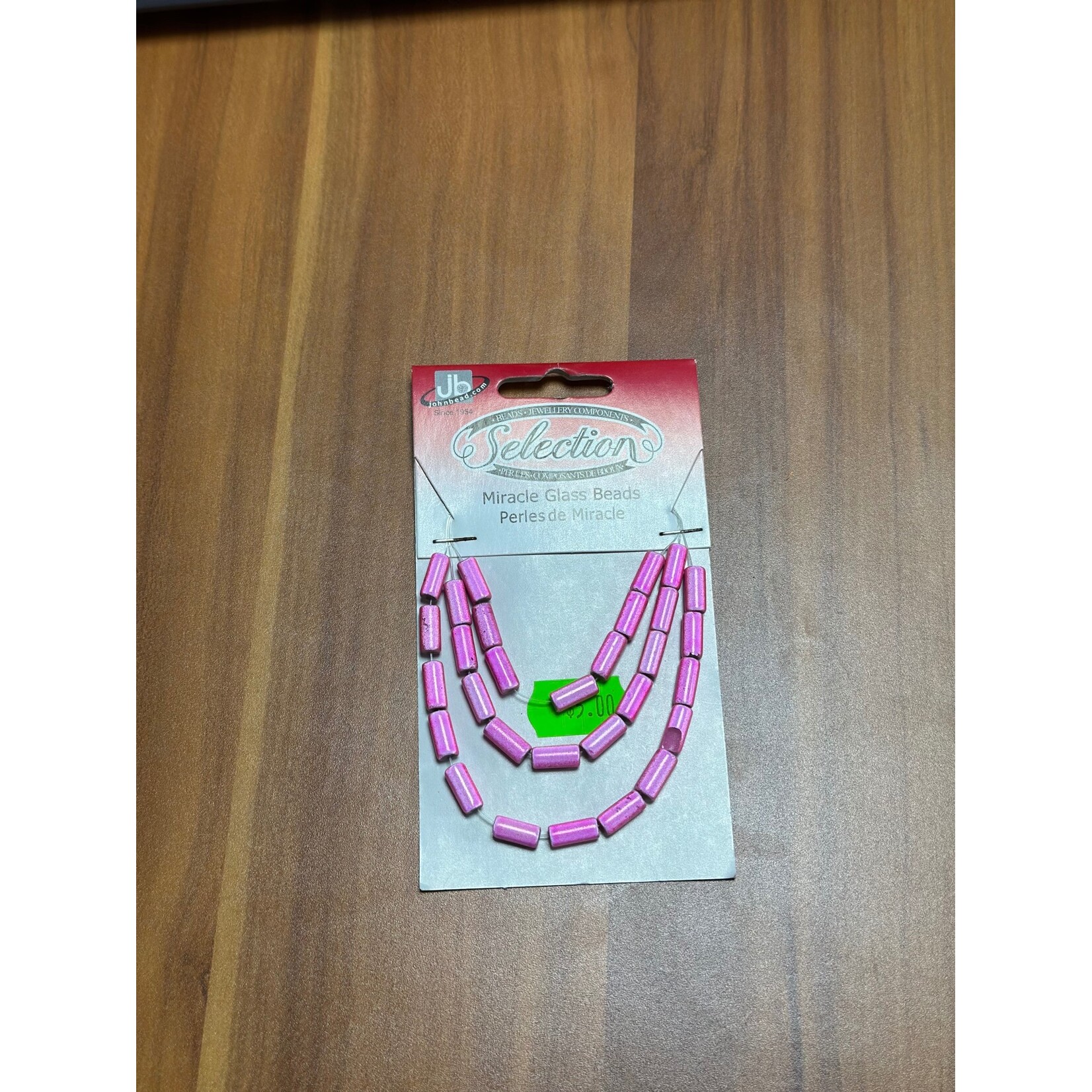 Miracle Glass Beads (1 card) 4x10mm