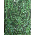 Glitzy Mesh  Neon Green on Neon Green