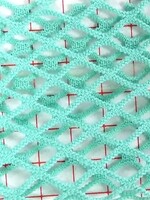 Diamond Fishnet Solid - Light Teal
