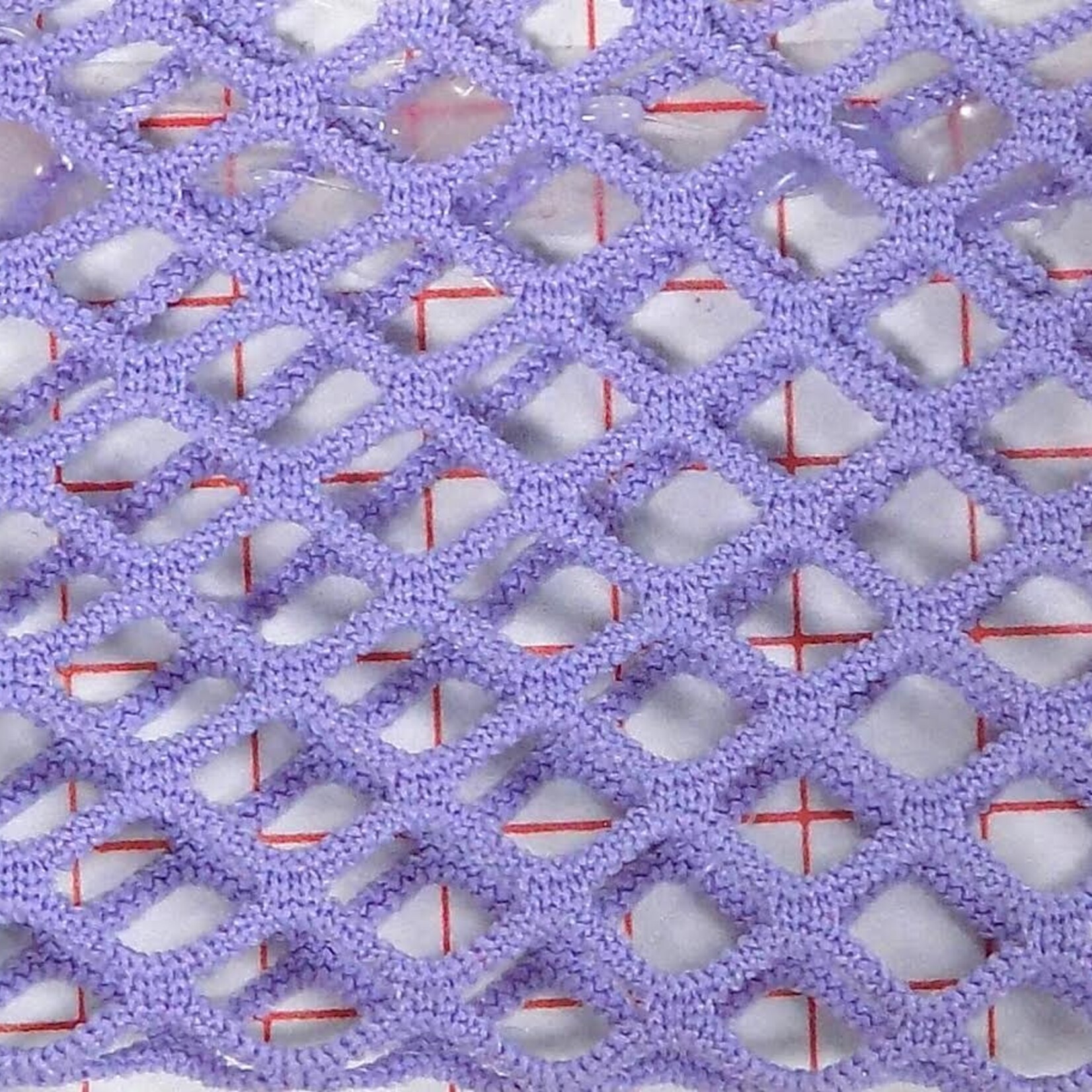 Diamond Fishnet Solid - Lilac