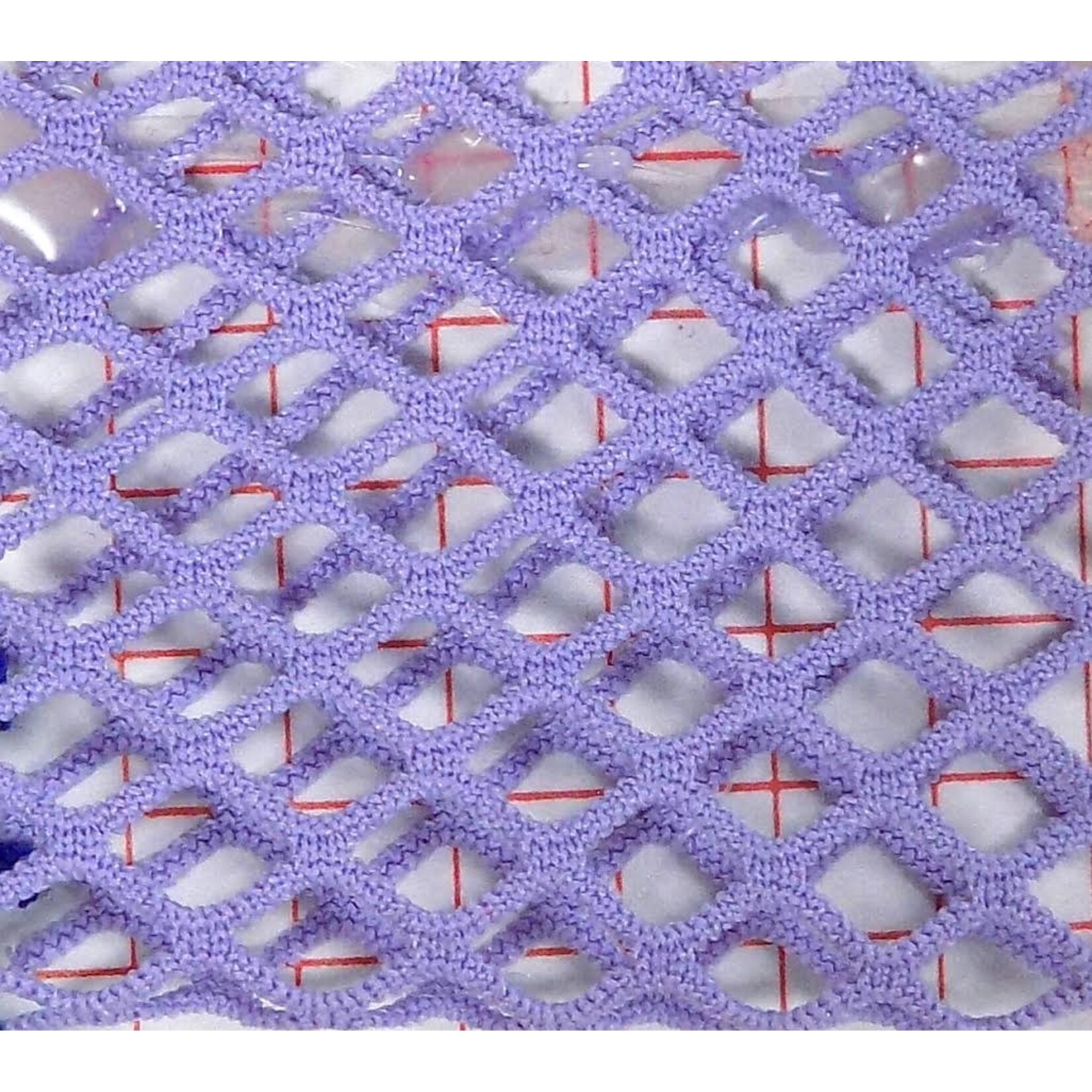 Diamond Fishnet Solid - Lilac