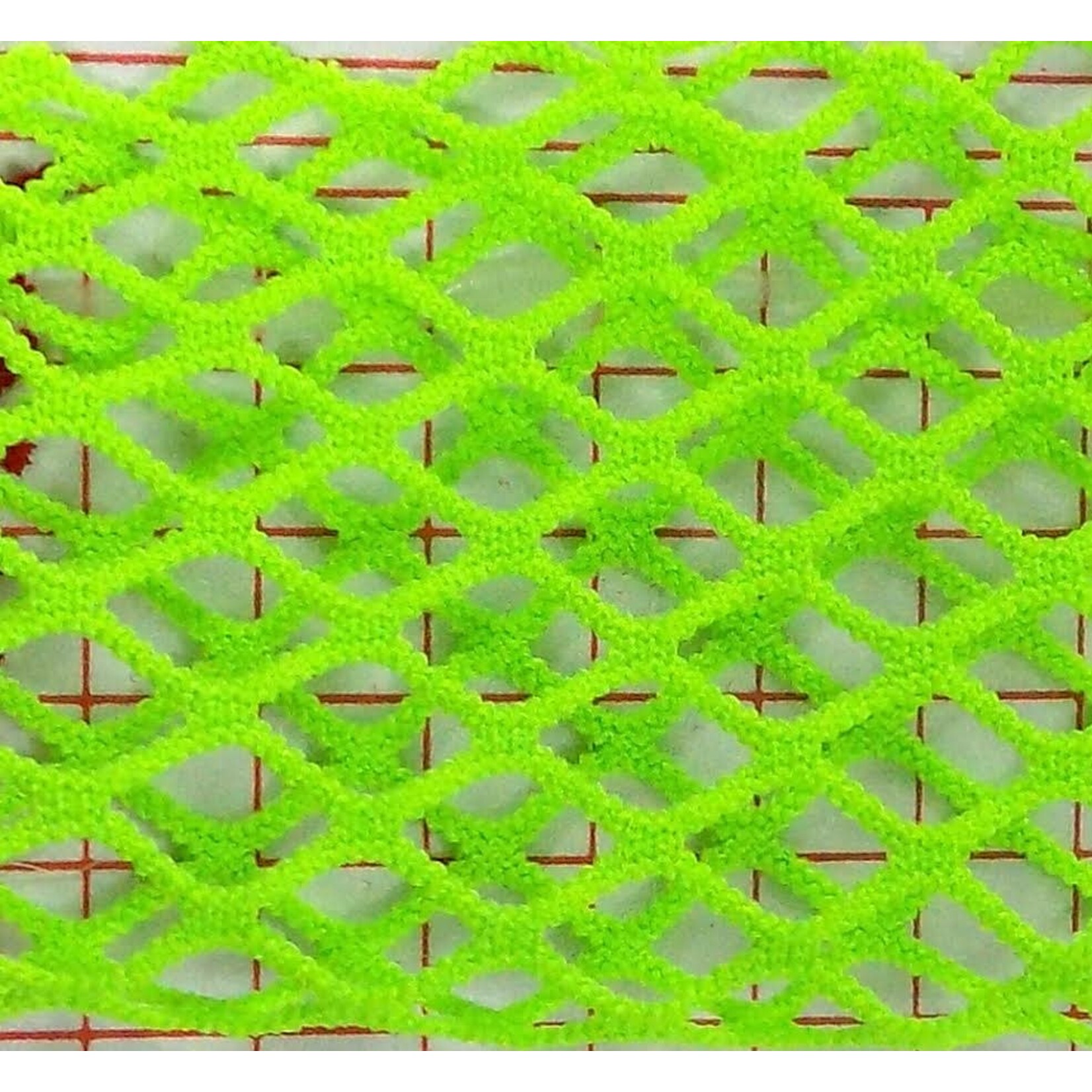 Diamond Fishnet Solid - Neon Green