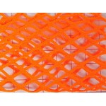 Diamond Fishnet Solid - Neon Orange