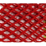 Diamond Fishnet Solid - Red